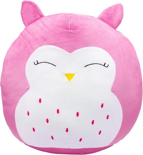 Supersoft Paarse Uil Knuffel - Pluche Dier (20 cm) - Geschikt Vanaf Geboorte