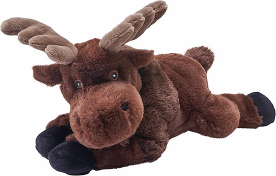 Superzacht Pluche Eland Knuffeldier (30 cm) - Gerecyclede Waterflessen - Milieuvriendelijk Speelgoed van Merkloos
