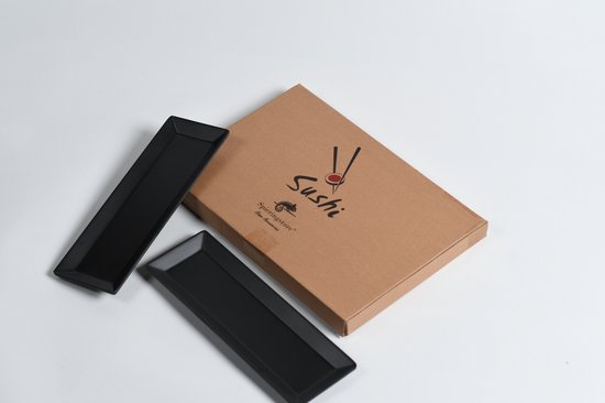 Sushi Servies Serveer Set - 100% Melamine - Sushi Kit - 31 x 10 cm - 2 stuks - Voor meer ruimte op tafel van Yongnuo