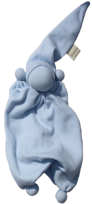 Sussekind Dotje tricot pastel licht blauw van Merkloos