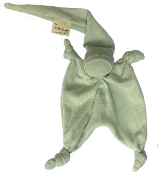 Sussekind Knooppopje tricot licht groen pastel van Merkloos