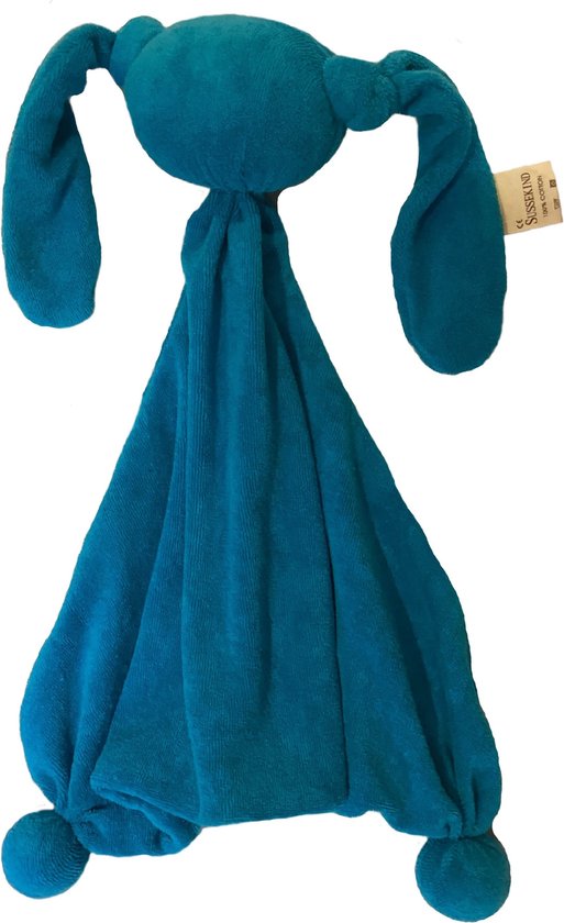 Sussekind meesleepbeest badstof turquoise van Merkloos