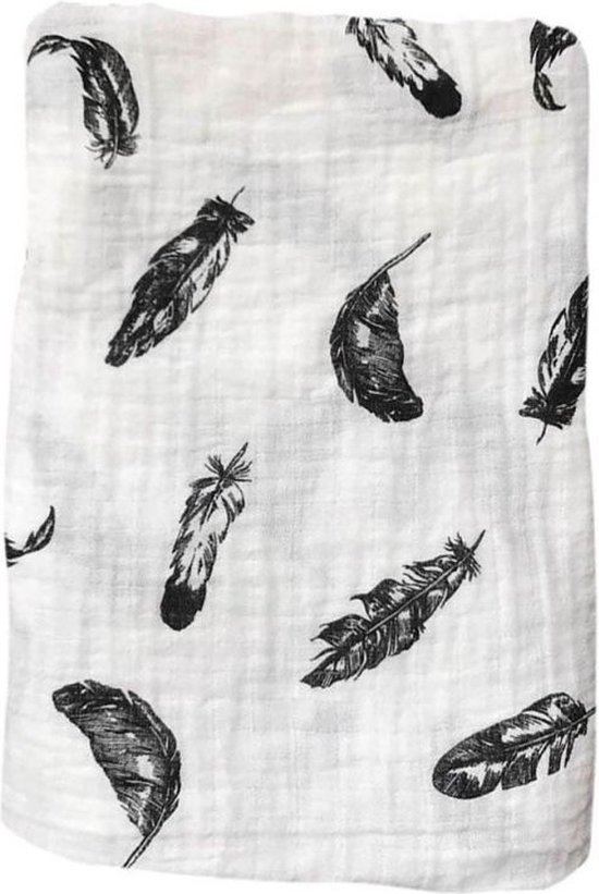 Swaddle XL Hydrofiel doek omslagdoek 120x120 cm - katoen - Veren van Jollein