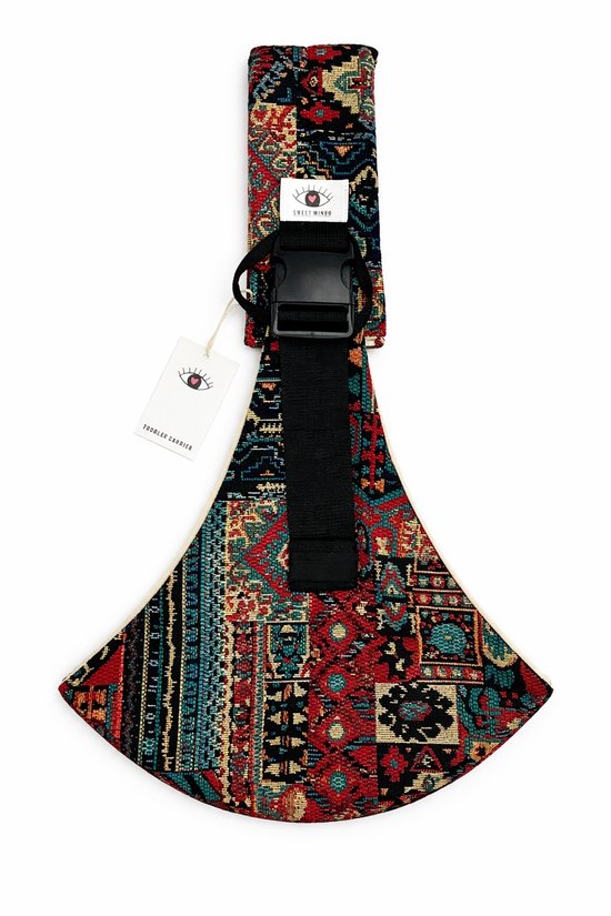 Sweet Mingo - draagzak peuter - heupdrager voor onderweg - zijdrager voor baby en peuter tot 15 kg - blossom design van Merkloos