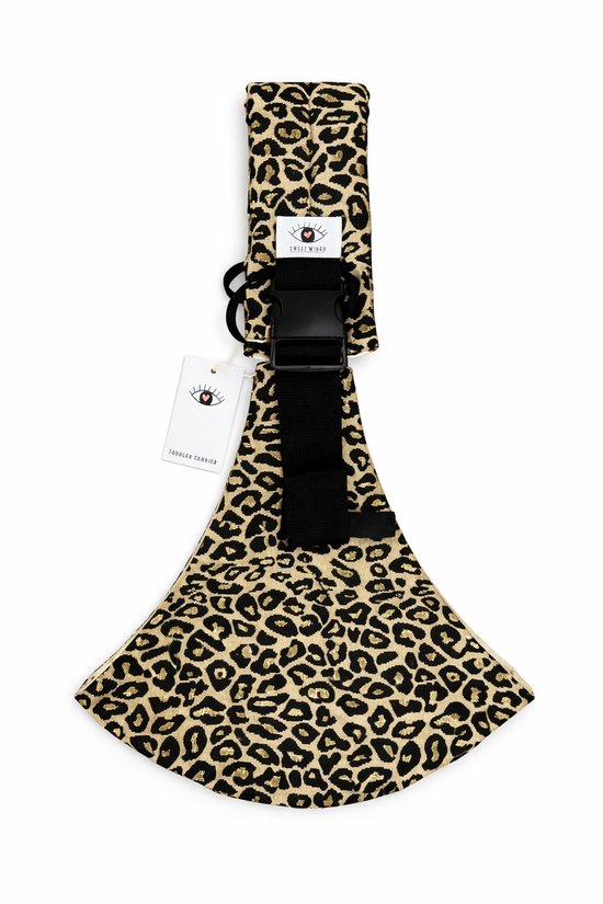 Sweet Mingo - peuter draagzak - heup draagzak- kinderdrager voor onderweg - draagzak voor baby en peuter tot 15 kg - luipaard design van Merkloos