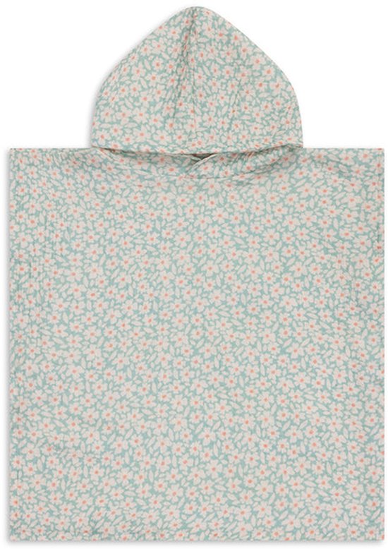 Swim Essentials | Groene Bloemen Hydrofiele Strandponcho 52 x 52 cm van Swim Essentials