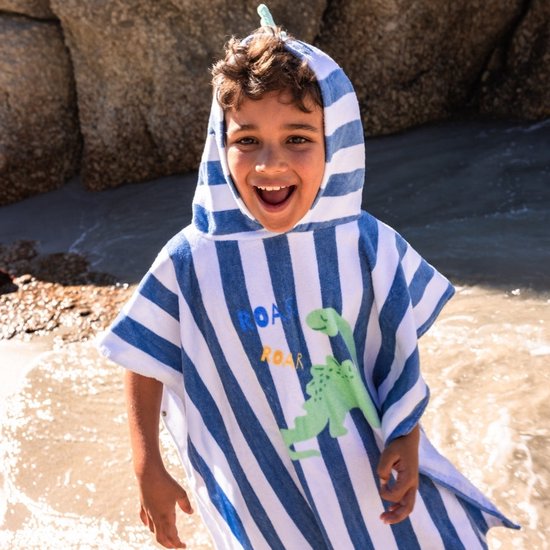 Swim Essentials | Groene Katoenen Strandponcho 65 x 65 cm van Swim Essentials