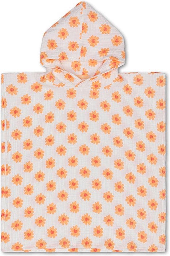 Swim Essentials | Meerkleurige Bloemen Hydrofiele Strandponcho 50 x 50 cm van Merkloos