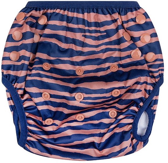 Swim Essentials - zwemluier - 0-3 Jaar - Oranje Blauw - Gestreept - verstelbaar