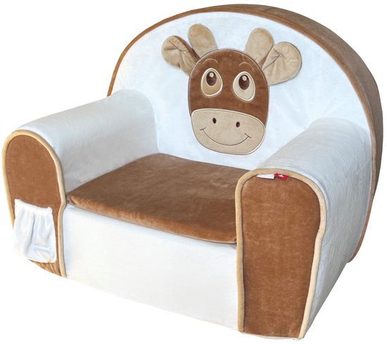 Swissy - Koe - kinderzetel - 1 tot 4 jaar - zachte pluche - extra kussentje van Swissy