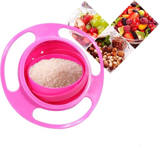 SY Goods - Anti Mors Bakje – Je kind zal nooit meer knoeien of morsen - Baby Kom - Eetbakje - Babyvoeding - Kinderen - Spill Proof - Eetbakje - Roze van SY Goods