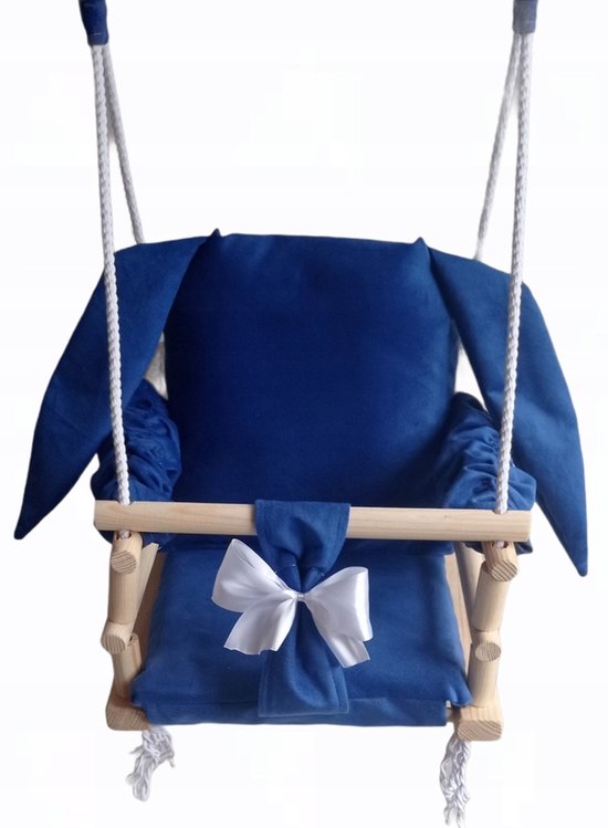 Szczerbuś - babyschommel - schommelstoel - konijn - blauw- 3 in 1 van Merkloos