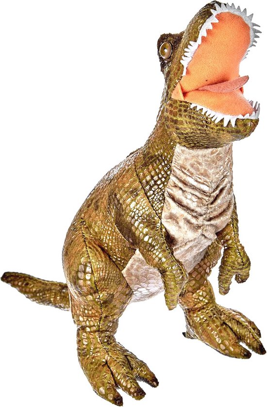 T-Rex Pluche Speelgoed 44 x 30 cm - Groene Dinosaurus van Merkloos