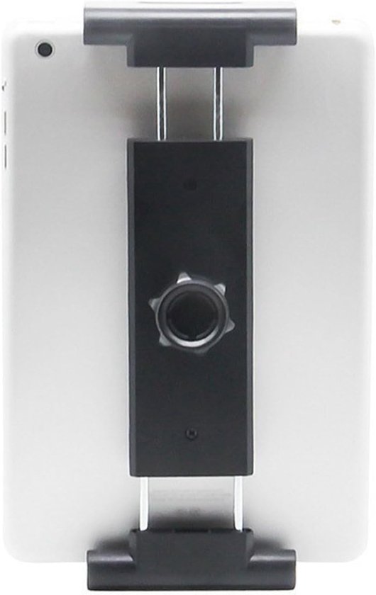 Tablethouder met kogelkop, Tablet statiefhouder adapter, iPad houder adapter statief, Universele tablet clip houder houder, Selfie stick camera monopod, Geschikt voor 6,3-10,8 inch