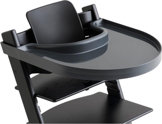 tafel, geschikt voor de hoge stoel, antraciet van T