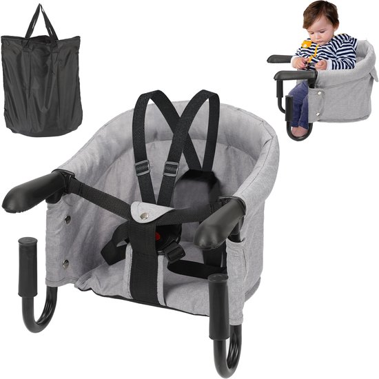 Tafelhangstoelen - Babystoel voor aan Tafel - Babystoel Tafel - Babystoel - Baby Eetstoel - Opvouwbaar/ Inklapbaar - Baby Stoeltje Zitten voor Thuis - Baby Stoel voor Thuis - Kinderstoel - Kinderzetel van KIDUKU