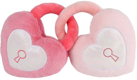 Take Me Home 2 Harten met Sleutelgat Pluche - 16cm van Merkloos