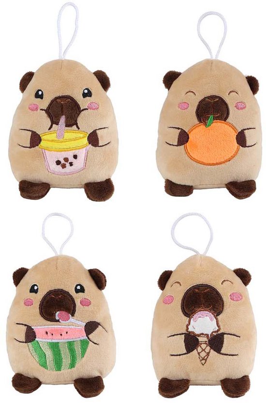 Take Me Home pluchen Capibara Knuffeltje - 14cm van Merkloos