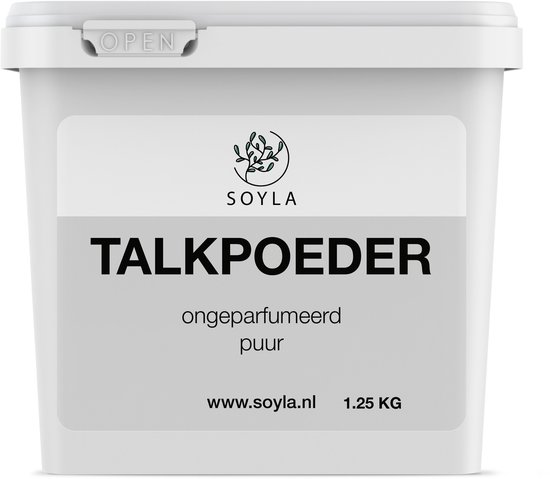 Talkpoeder - 1.25 KG - Farmaceutische Kwaliteit - Huidverzorging - Ongeparfumeerd - Puur en Natuurlijk - Wit van Merkloos