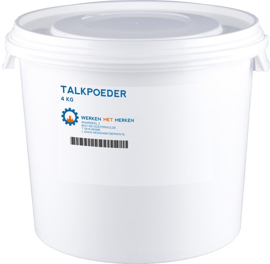 Talkpoeder - Ongeparfumeerd - Emmer, 4 KG van Merkloos