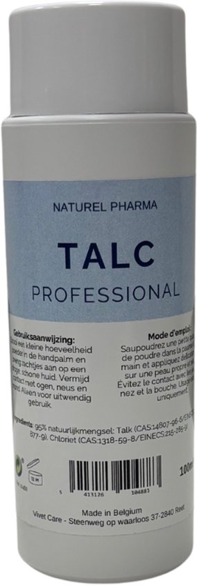 Talkpoeder Talk Naturel Pharma – 2 x 100 gr – Zacht & Natuurlijk Babypoeder van Pharma