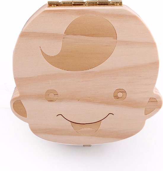 Tanden opbergdoosje | melktanden | houten tandendoosje | tandenfee | jongen van Knaller