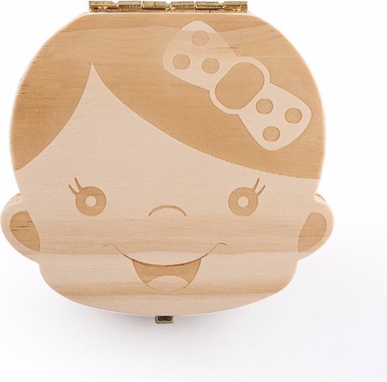 Tanden opbergdoosje | melktanden | houten tandendoosje | tandenfee | meisje van T