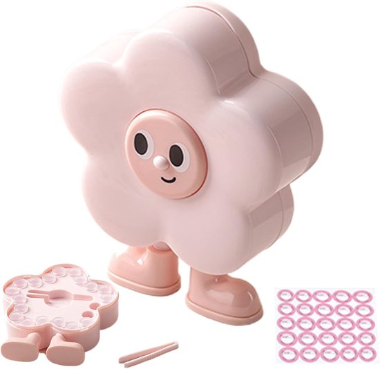Tandendoos Kind - Herinneringsdoos Melktand - Bewaren Tanden - Bloemenvorm Ontwerp - 12 cm Lengte - Roze