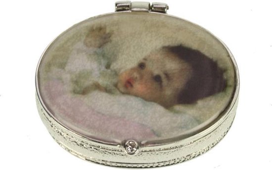 TANDENDOOSJE BABY ROZE ZILVERKLEURIG van T