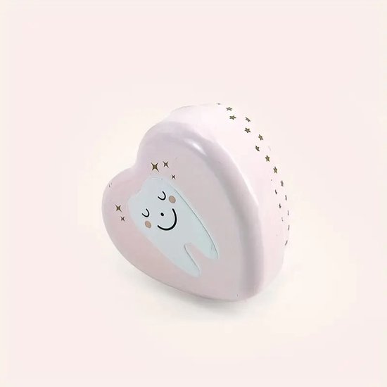 Tandendoosje / Doosje voor melktandjes / Melk tandjes bewaren / Cadeau / Tandenfee / Roze