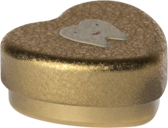 Tandendoosje - hartvorm - klein goud - tanden wisselen - duurzaam - hartje - kraamcadeau - Maileg van T