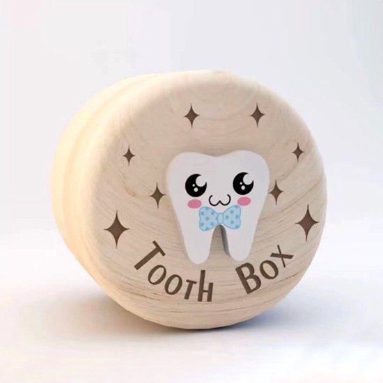 Tandendoosje - Houten babytandendoosje voor jongens en meisjes - Opbergdoos voor kindertanden - Zwangerschapscadeau - Babycadeau van Memory Keepers