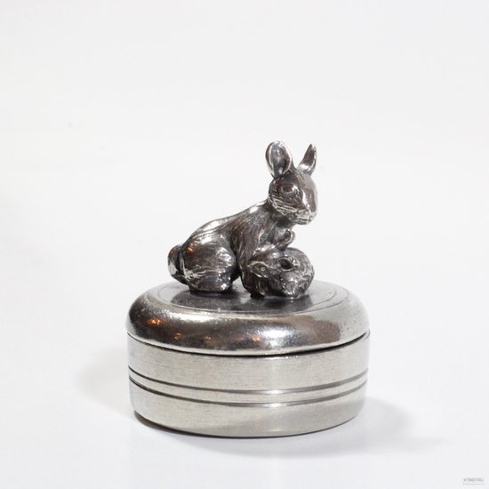 Tandendoosje ''Konijntjes'' - Uniek kraamcadeau - Babygeschenk - Bewaardoosje - Babyherinnering - Uniek en handgemaakt van GoldBabyBooz.