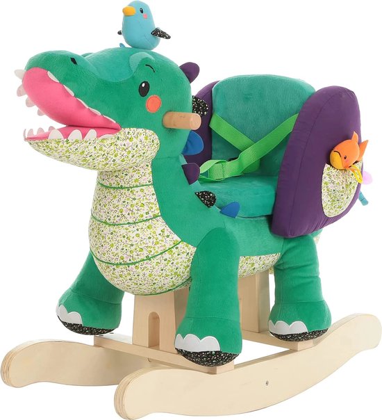 Tbrands Toys Hobbelpaard Dino - Schommelstoel Baby Peuter - Hobbeldier - Geschikt voor jongens en meisjes van T