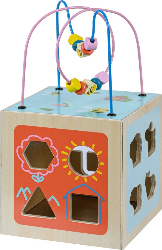 Teamson Kids Houten Activiteit Kubus - 4-in-1 - Baby Speelgoed - Kinderspeelgoed - Educatief Speelgoed van Teamson Kids