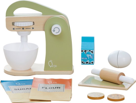 Teamson Kids Houten Speelkeuken Accessories - Menger - 10 Stuks - Kinderspeelgoed - Groen van Teamson Kids