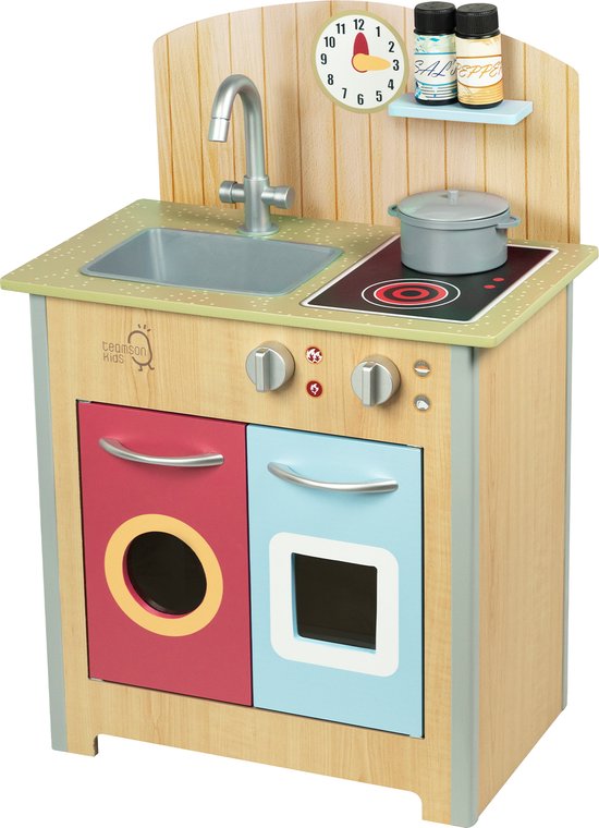 Teamson Kids Klassiek Houten Speelkeuken - Kinderspeelgoed - Rollenspel Speelgoed - Hout van Teamson Kids