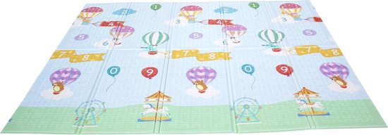 Teamson Kids Speelmat Voor Baby/Peuters - Heteluchtballon Ontwerp - Zacht Schuim - 154cm x 197cm van Teamson Kids