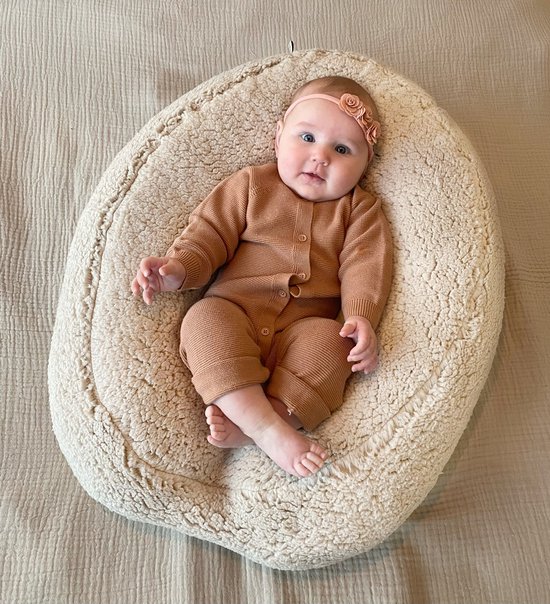 Teddy neutrale relaxhoes voedingskussenhoes, maak van je voedingskussen een relax kussen voor de baby. van Teddy.