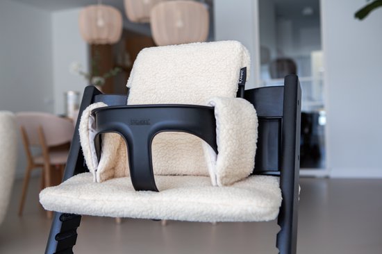 Teddy Stoelverkleiner Tripp Trapp - Stokke Tripp Trapp Kussenset - Zachte Kussenset Kinderstoel - Beige Kinderstoel verkleiner van Merkloos