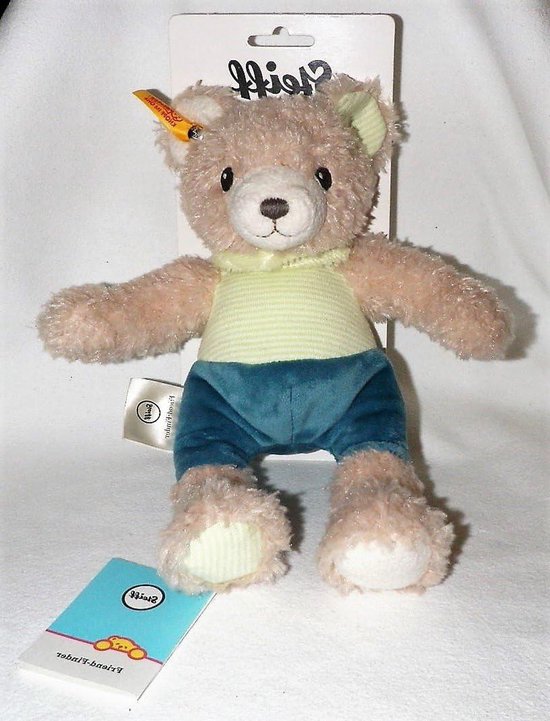 Teddybeer Knuffel - Pluche beer - Knuffelen met kinderen - Geborduurde ogen - 30 cm - Multicolor van Merkloos