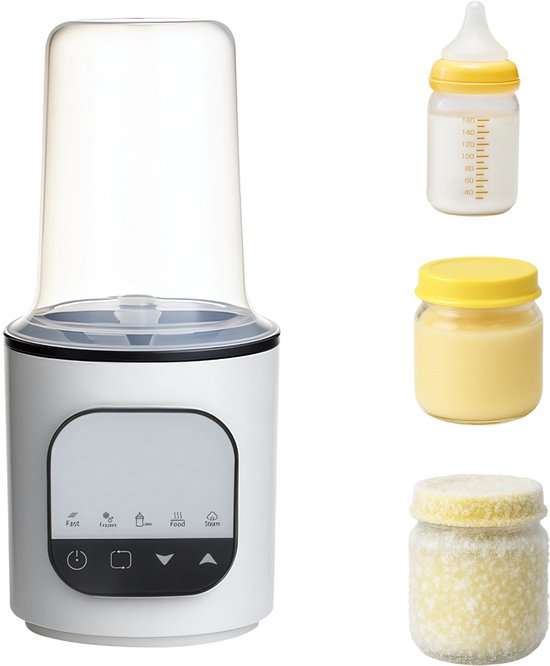 Teedz 5-in-1 Flessenwarmer - Snel Verwarmen, Ontdooien, Voeding Verhitten & Stoomsterilisatie - BPA-vrij - 200W - Flessenverwarmer - Verwarming van vloeistoffen en eten - Snel opwarmen - warmhouden, ontdooien en steriliseren - BPA vrij - Thermostaat van Teedz