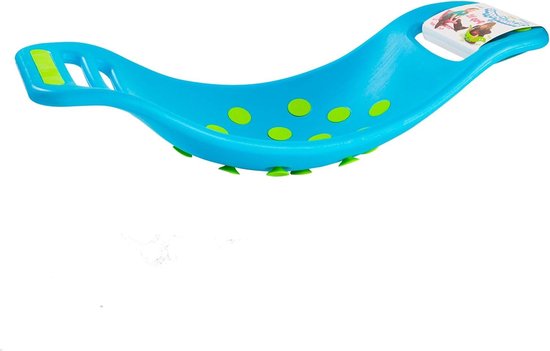 Teeter Popper Blue Wobble Balance Board for Kids - Popping Sounds Preschool Toy - Gross Motor Skills Development - Ages 3 years +