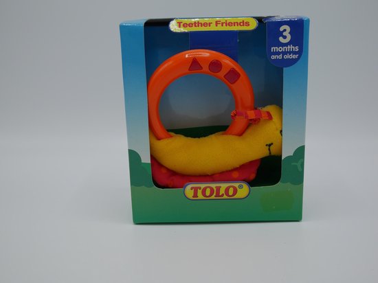 Teether bijtring rammelaar groen van Tolo