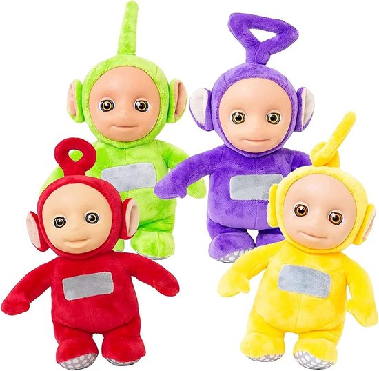 Teletubbies Pluche Poppen - Zachte Knuffels - Kinderen Spelen - Set van 4 - 26 cm - Meerkleurig