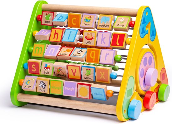 Telraam met letters en krijtbord - Green Toys van T