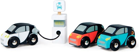Tender Leaf - Eco Auto's + oplaadpunt van Tender Leaf Toys