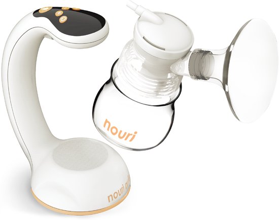 TensCare - Nouri Auto Borstkolf - Efficiënt en Comfortabel met 8 Zuigniveaus | Bekroonde Elektrische Kolf met Multimodale Technologie, Stil en Oplaadbaar | BPA-vrij en Voorzien van LCD Display en Nachtlicht van T