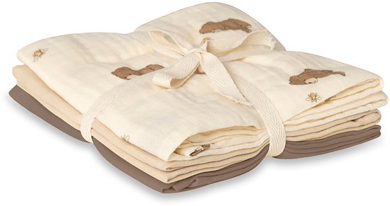 That's Mine Hydrofiele doek Bora - Bees and Bears 70x70 cm (3 pack) van Merkloos