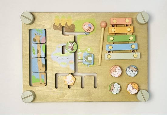 The Baby Supply Drukbord Junior Educatief houten speelgoed van T